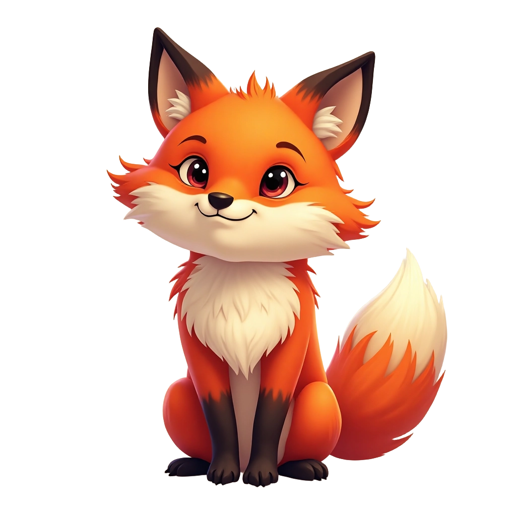 Adorable Cartoon Fox